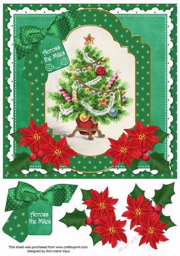 Christmas Tree Across the Miles Fancy 8in Step by Step