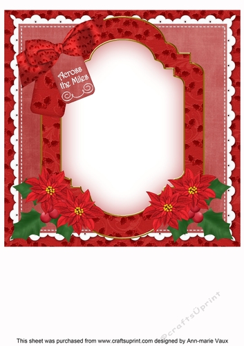 Tug of Love Across the Miles 8x8inch Fancy Insert