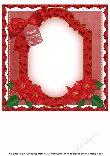 Tug of Love Happy Christmas 8x8inch Fancy Insert