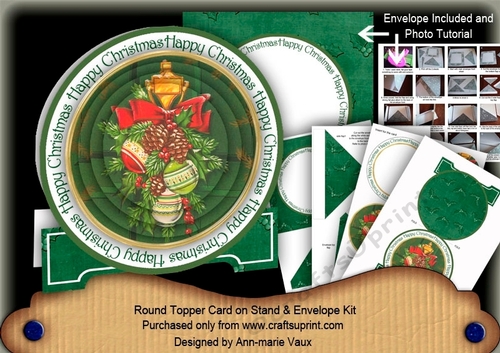 Door Knocker 3D Circle Card with Toppers & Envelope Mini Kit