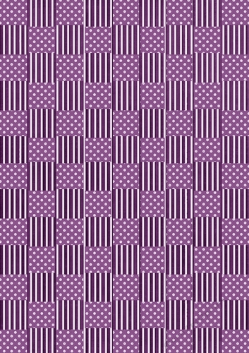 Purple Weaved Spot & Stripe A4 Backing Paper