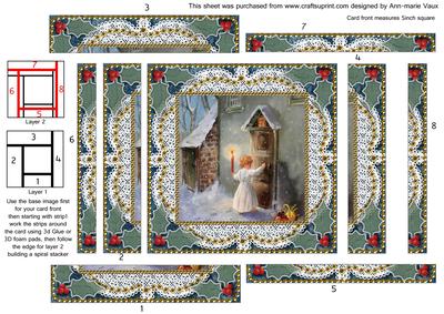 Choirboy Knocking Spiral Edge Stacker Card Front