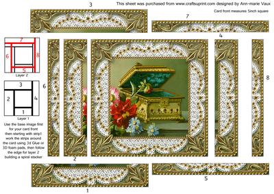 Music Box Spiral Edge Stacker Card Front