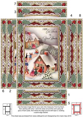 Our House to Yours Spiral Edge Stacker 7x5in Card Front