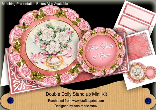 Wedding Rings For Both of You Double Lace Doily Mini Kit
