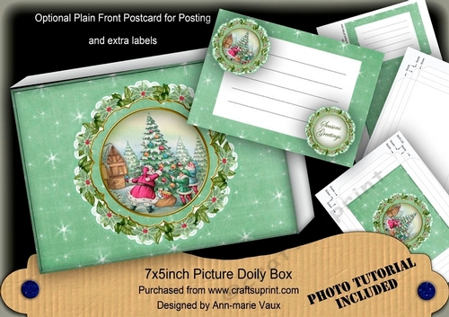 Christmas Santa 7x5in Presentation Box