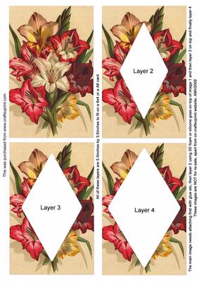 Bunch of Lillies Easy Diamond Tunnel Sheet
