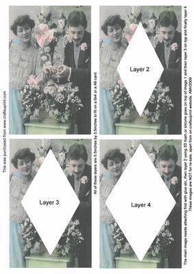 Happy Engagement Couple Easy Diamond Tunnel Sheet