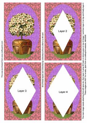 Lilac Blossom Tree 2 Easy Diamond Tunnel Sheet