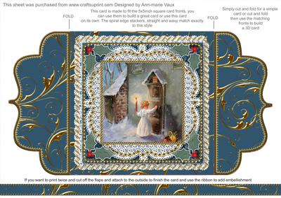 Choirboy Knocking 1 Lace Bracket Wrap Card
