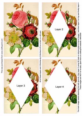 Rose and Anemone Easy Diamond Tunnel Sheet