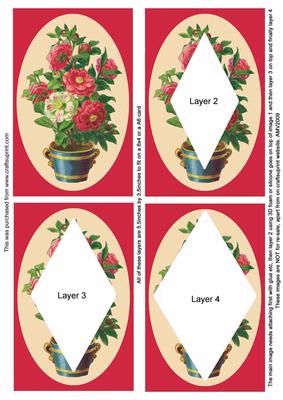 Floral Vase 1 Easy Diamond Tunnel Sheet