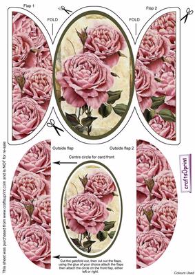 Mad for Roses Round Gatefold Card & Topper