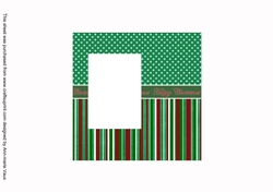 Duo Candle Happy Christmas 6inch Split Topper Insert Panel