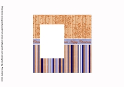 Blue Robin Happy Christmas 6inch Split Topper Insert Panel