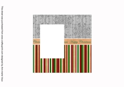 Christmas Lantern Happy Christmas 6inch Split Topper Insert Panel
