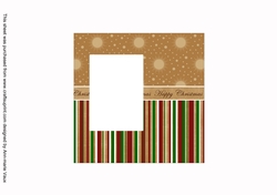 Snow Steeple Happy Christmas 6inch Split Topper Insert Panel