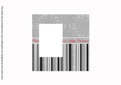Winter Walk Happy Christmas 6inch Split Topper Insert Panel