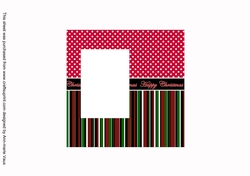 Christmas Shopping Happy Christmas 6inch Split Topper Insert Panel