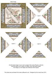 Wedding Shoe Vintage Lace Mini 4in Triangle Stacker