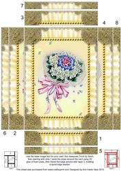 Wedding Bouquet Ruffles 2 Spiral Edge Stacker 7x5in Cfront