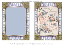 Anniversary Ruffles 2 Card Front and Frame Base