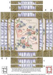 Anniversary Ruffles 2 Spiral Edge Stacker 7x5in Card Front