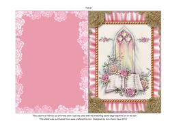 Church Window Ruffles 2 Spiral 7x5inch Folded Card