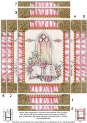 Church Window Ruffles 2 Spiral Edge Stacker 7x5in Card Front