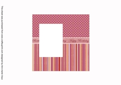 Floral Bunch Happy Birthday Matching 6inch Split Topper Insert Panel