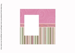 Rose Bouquet Happy Birthday Matching 6inch Split Topper Insert Panel