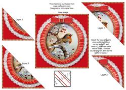 Christmas Robin 1 Duo Corner Stacker