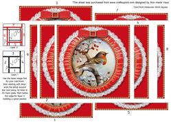 Christmas Robin1 Spiral Edge Stacker