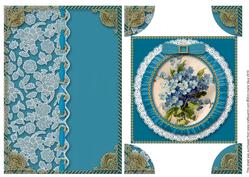 Forget Me Knots A5 Half Lace Card Front