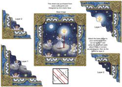 Angels Lit Sky Duo Corner Wavy Stacker
