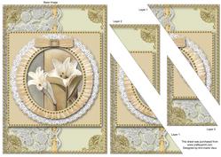 Lily 1 Ruffle Duo Corner A5 Stacker
