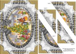 Around the Tree Lace Ruffle Duo Corner A5 Stacker