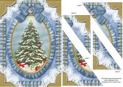 Christmas Tree Duo Corner A5 Stacker