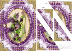 Lilac Shoe Duo Corner A5 Stacker