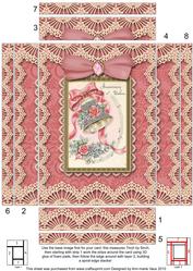 Anniversary Bells Lace 7x5 Spiral Edge Stacker