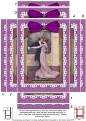 Strictly Dancing Couple Lace 7x5 Spiral Edge Stacker