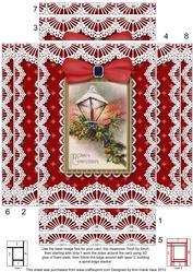 Christmas Lantern Lace 7x5 Spiral Edge Stacker
