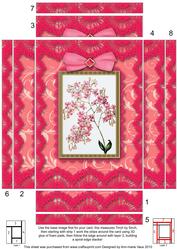 Pink Blossom Lace 7x5 Spiral Edge Stacker