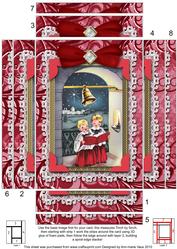 Christmas Choirboys Lace 7x5 Spiral Edge Stacker