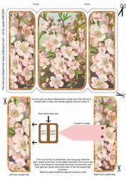 Blossom Square Buckle Gatefold Card