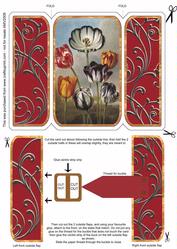 Tulip Square Gatefold Buckle Card