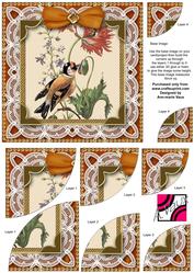 Nectar Bird Deep Lace 6 Inch Duo Corner Stack Card Front