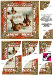 Robins Tug of Love 6inch Duo Corner Stack Card Front