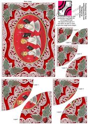 3 Choirboys Lace 7x5inch Duo Corner Stack Card Front
