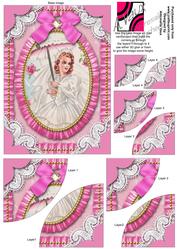Beautiful Bride Oval 7x5inch Duo Corner Stack Card Front